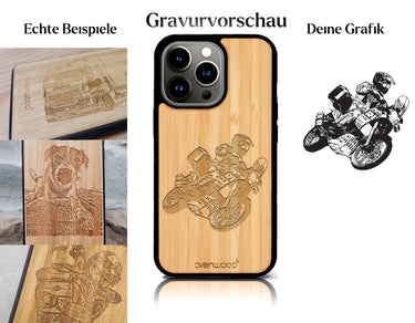 INDIVIDUELL iPhone 15 Pro Bambus-Kunststoff